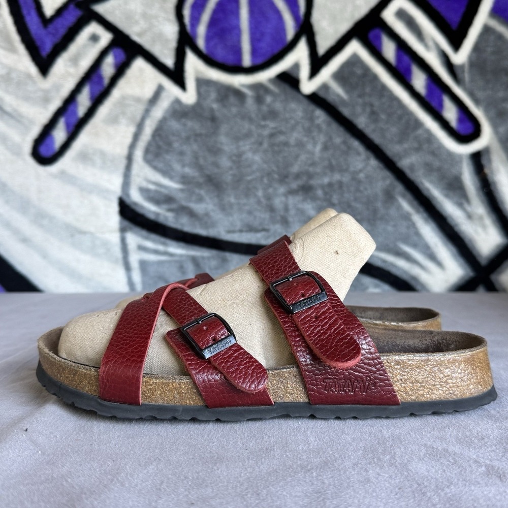 Size‎ 42/W11/M9 - Tatami Sandals Womens Slide Slip On Casual Comfort Red